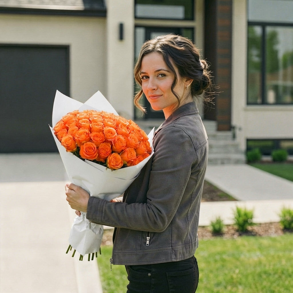 Bouquet of Orange roses