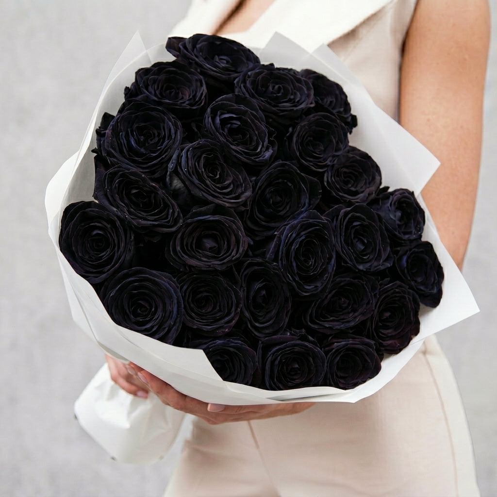 Black Rose Bouquet