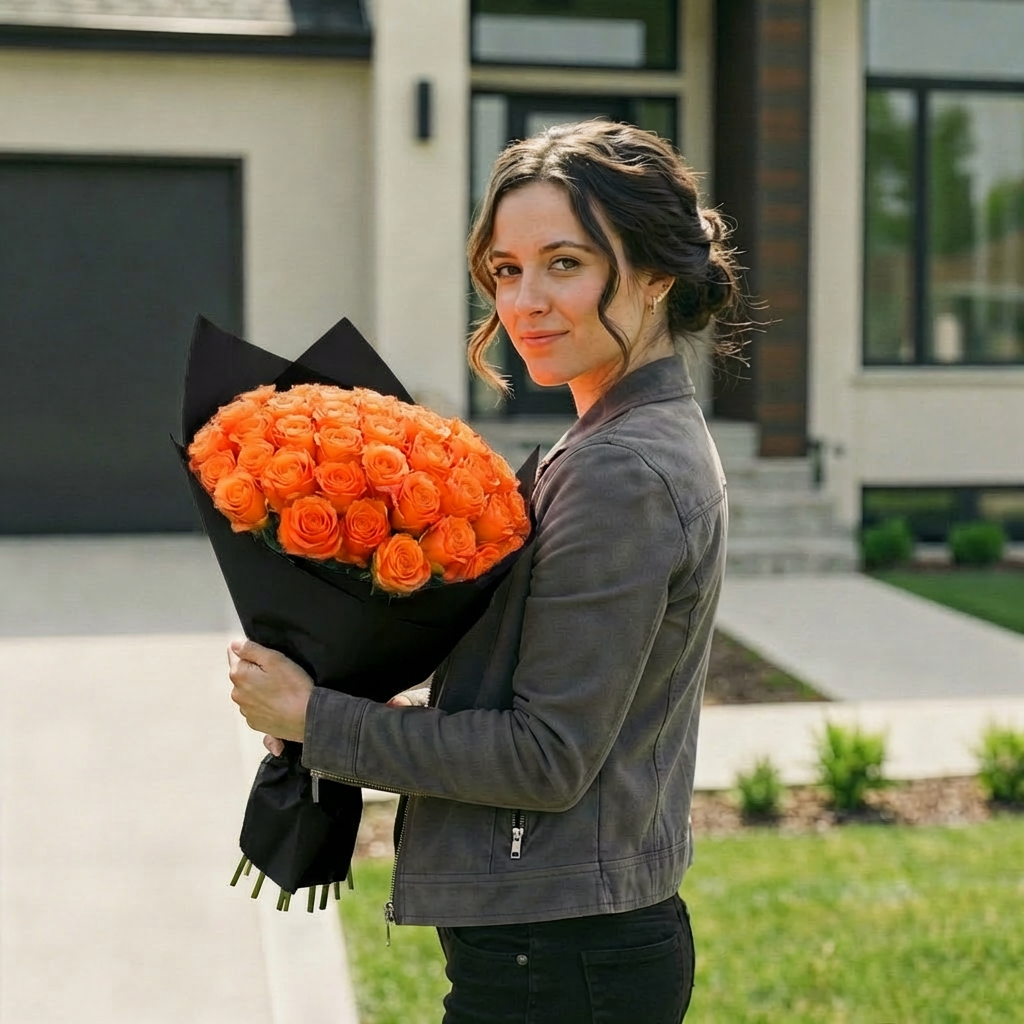 Bouquet of Orange roses