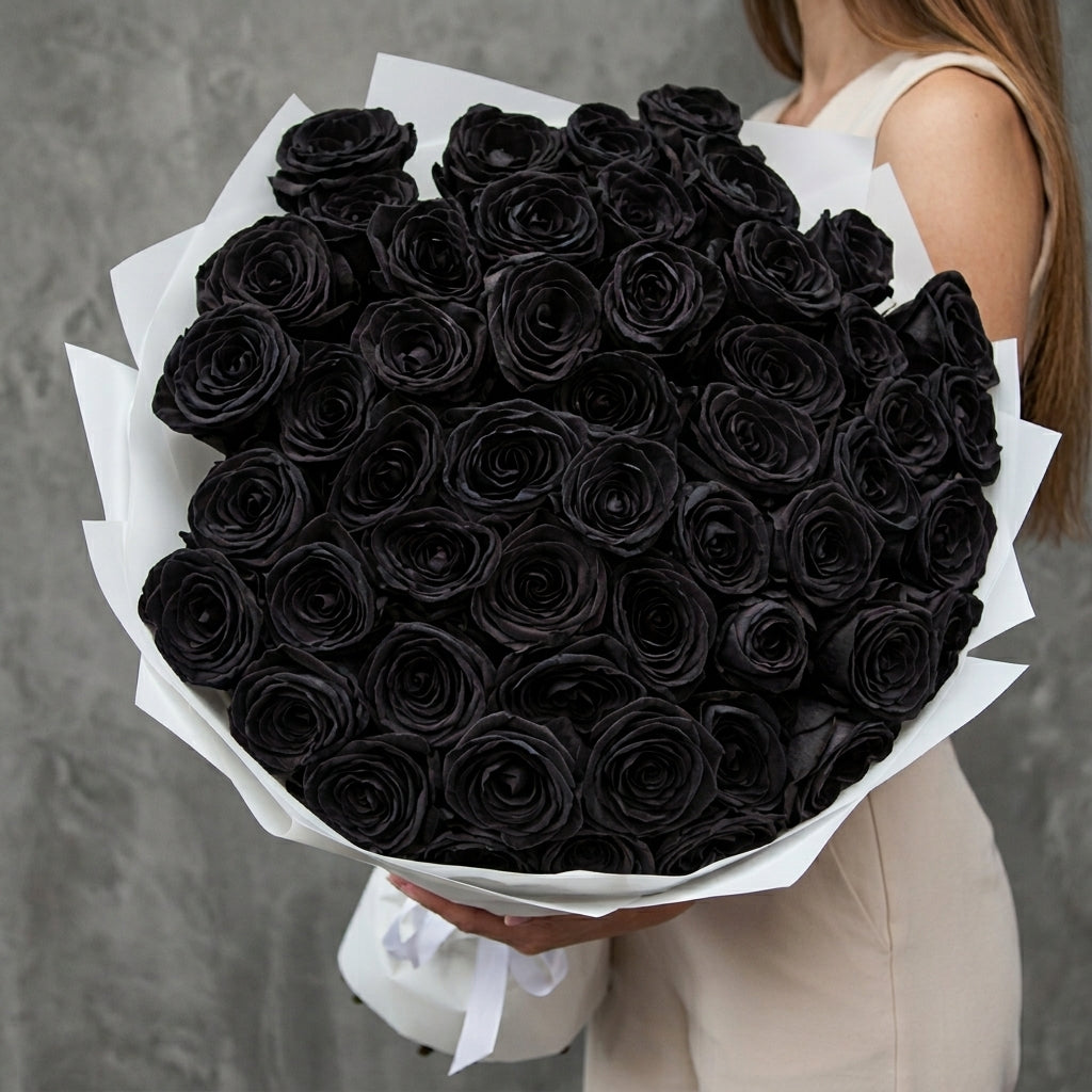 Black Rose Bouquet