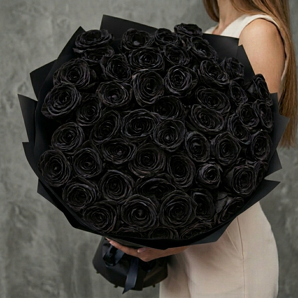 Black Rose Bouquet