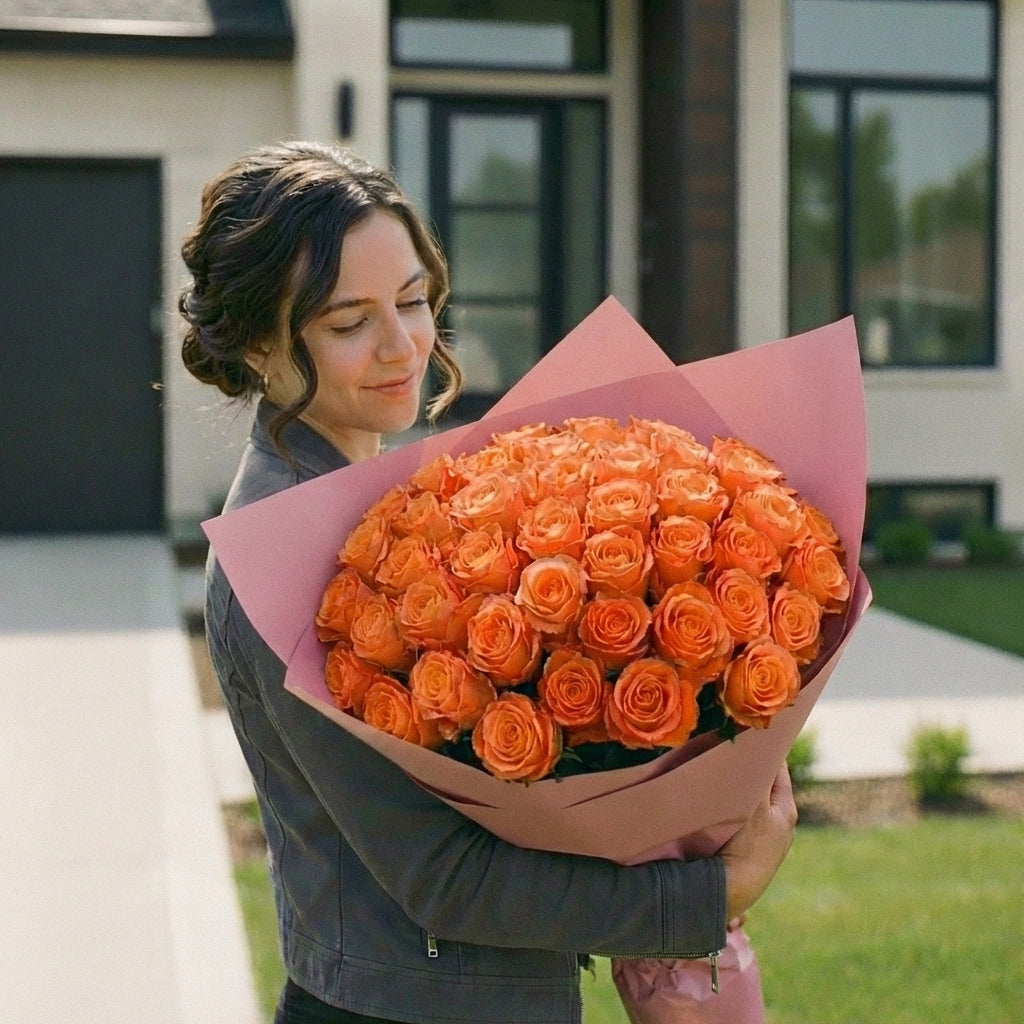 Bouquet of Orange roses