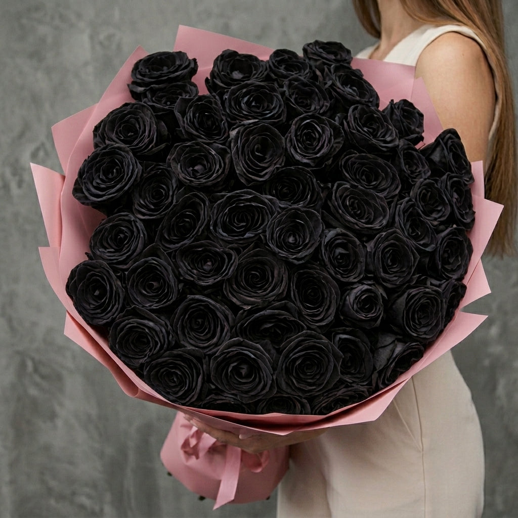 Black Rose Bouquet